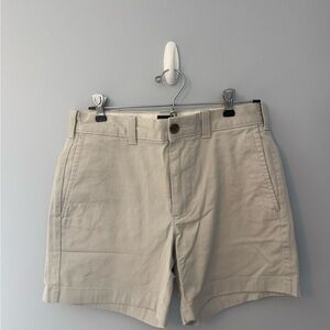 J. Crew Men's Beige Flat Front Shorts